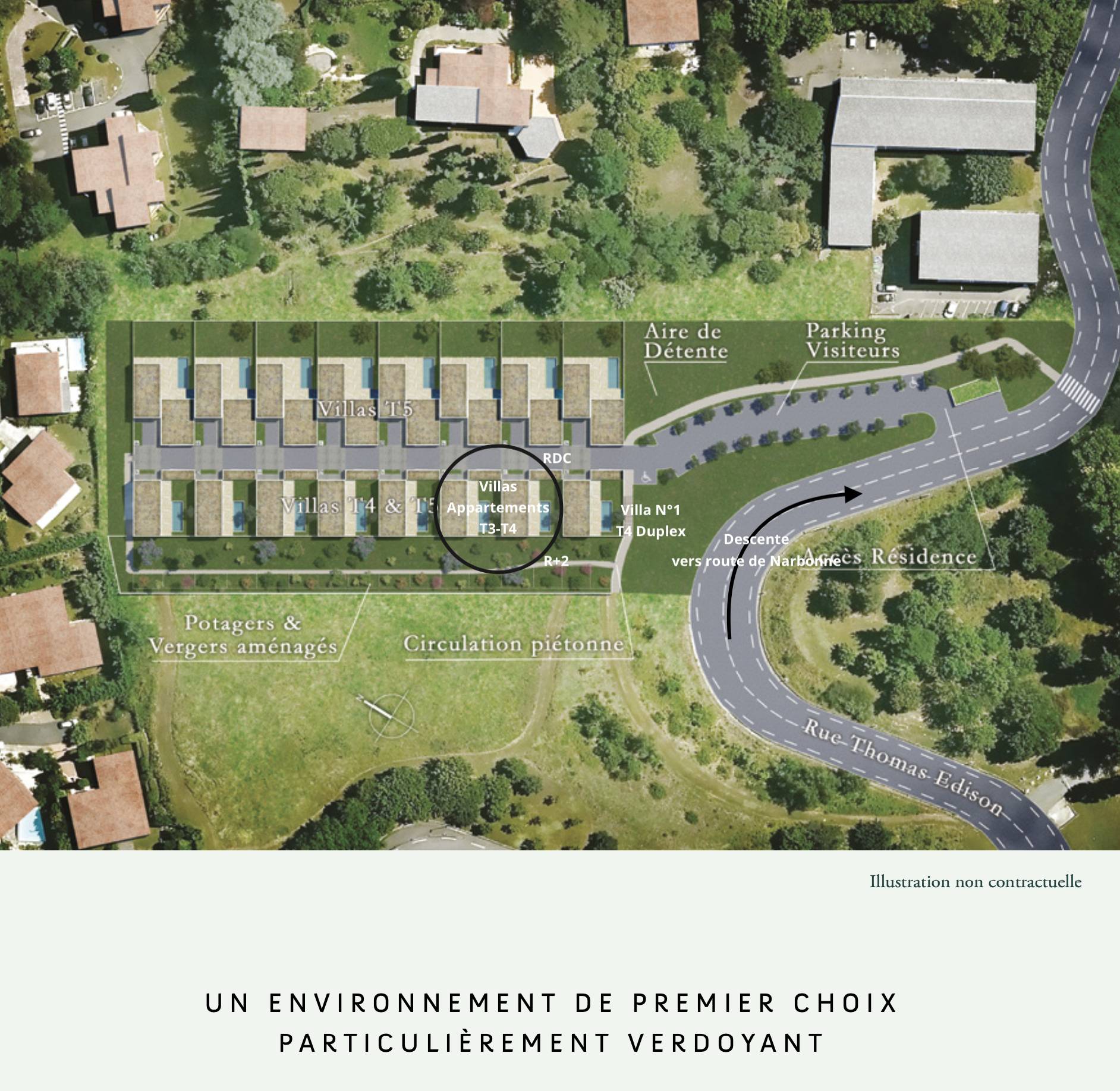 Villa-Raphael-PechDavid-Toulouse-VueAérienne-Lotissement-UrbanHouse360