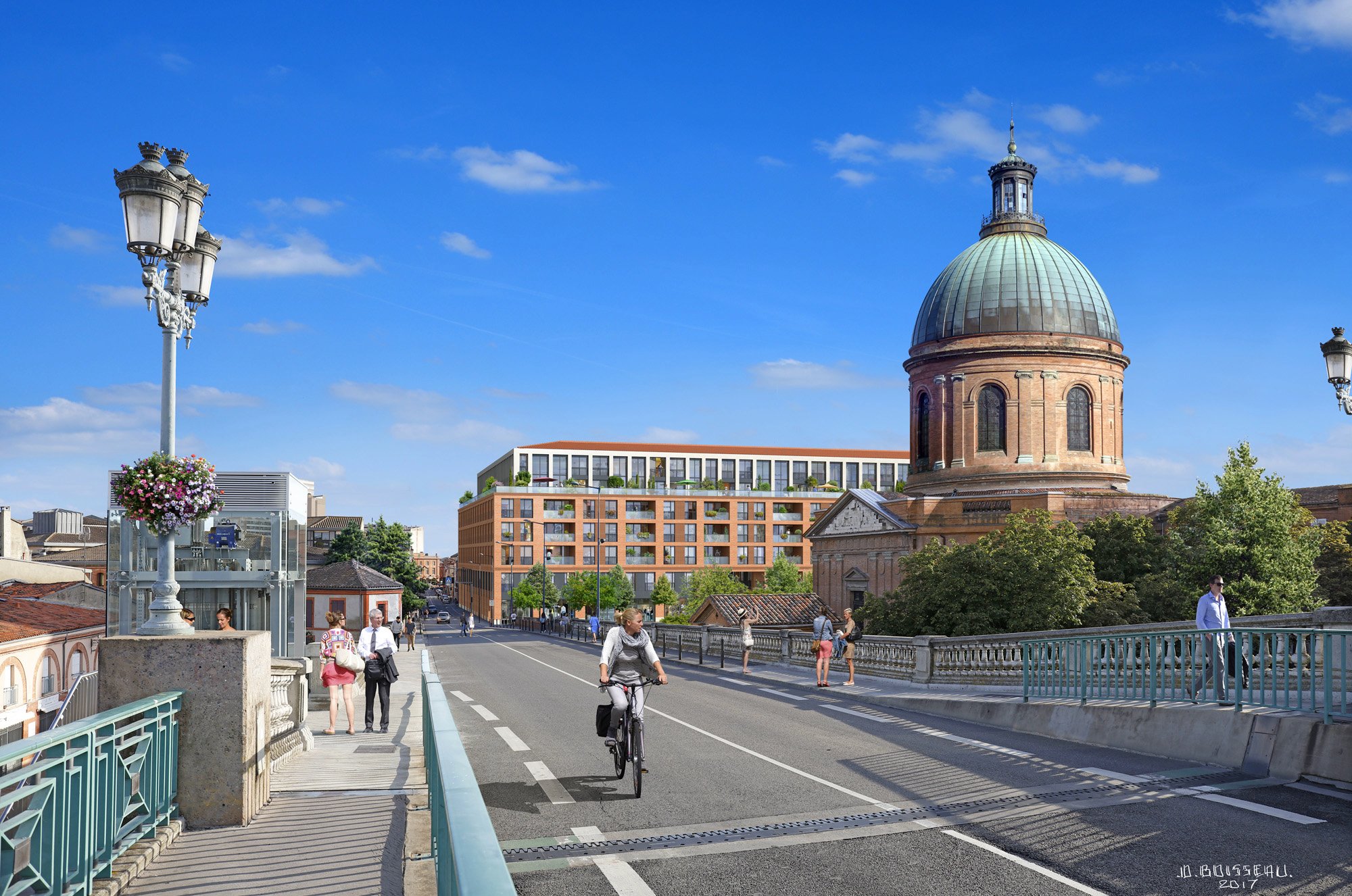 CourduDôme-KaufmanetBroad-Urbanhouse360--VueduPont-ToulouseLaGrave1-CourduDome